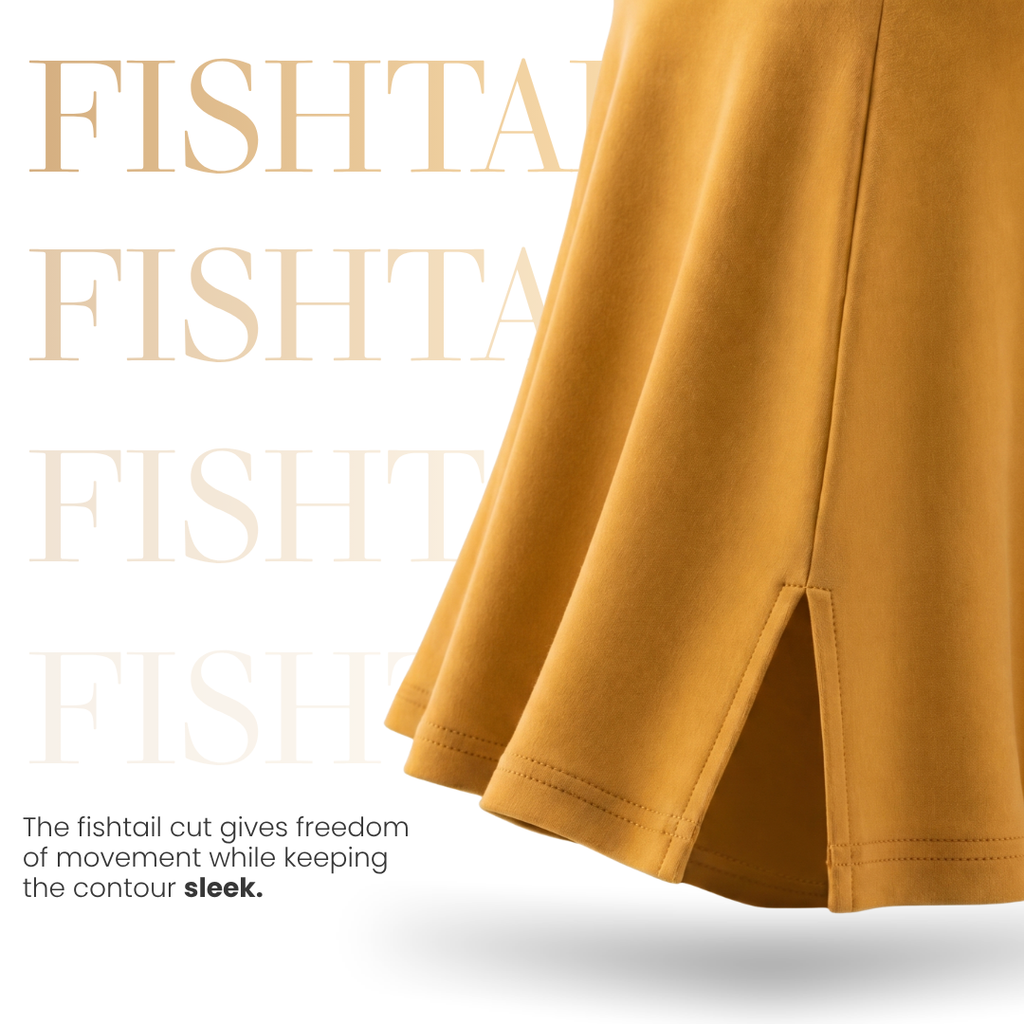 ADVIRA Honeyed Yellow saree shapewear petticoat – view 5