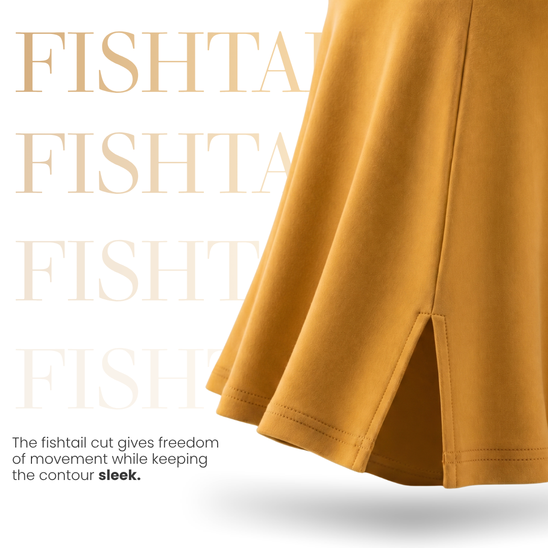 ADVIRA Honeyed Yellow saree shapewear petticoat – view 5