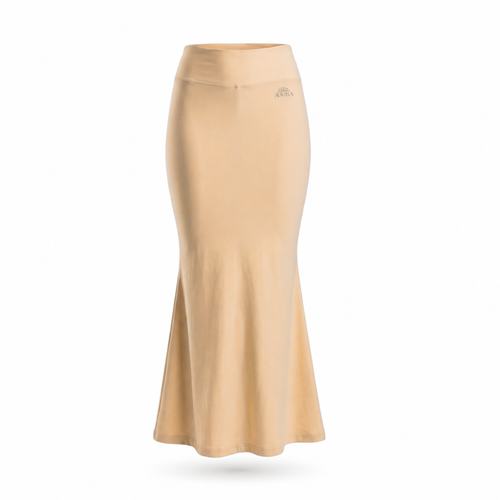 ADVIRA Golden Moonstone gold saree shapewear petticoat for women – mermaid fit, high-rise waist