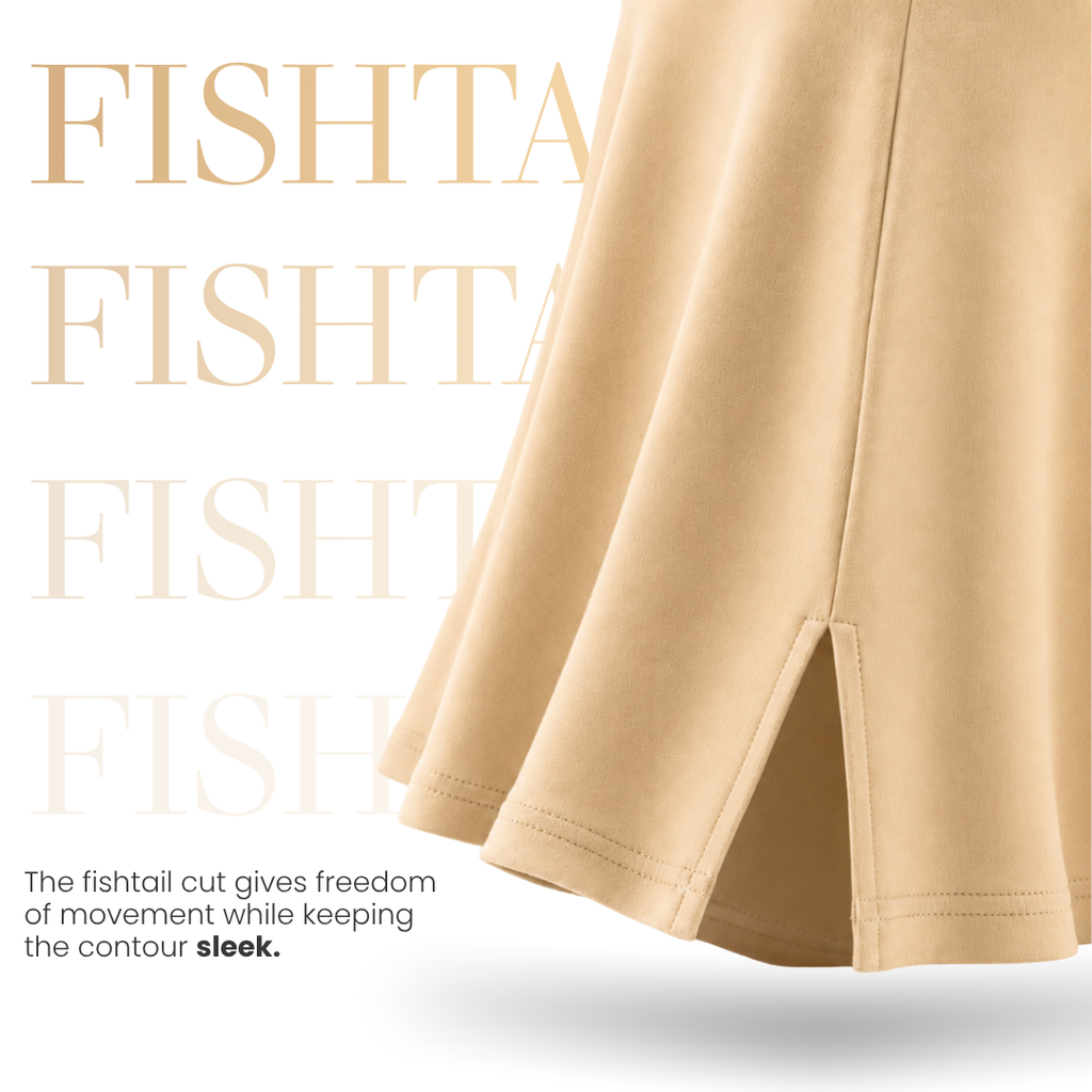 ADVIRA Golden Moonstone gold saree shapewear petticoat – view 5