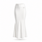 ADVIRA Swanlight White saree shapewear petticoat for women – mermaid fit, high-rise waist
