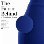ADVIRA Bleu Royale blue saree shapewear petticoat – view 2