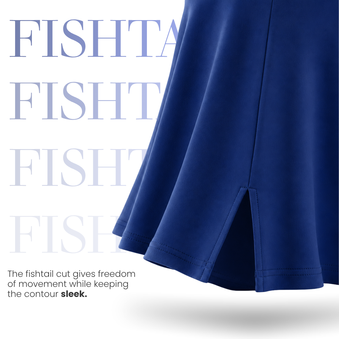 ADVIRA Bleu Royale blue saree shapewear petticoat – view 5