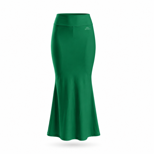 ADVIRA Emerald Green saree shapewear petticoat for women – mermaid fit, high-rise waist