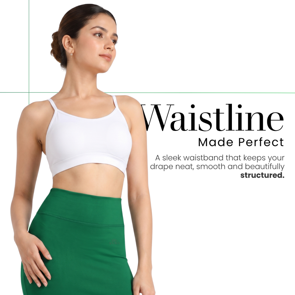 ADVIRA Emerald Green saree shapewear petticoat – view 3