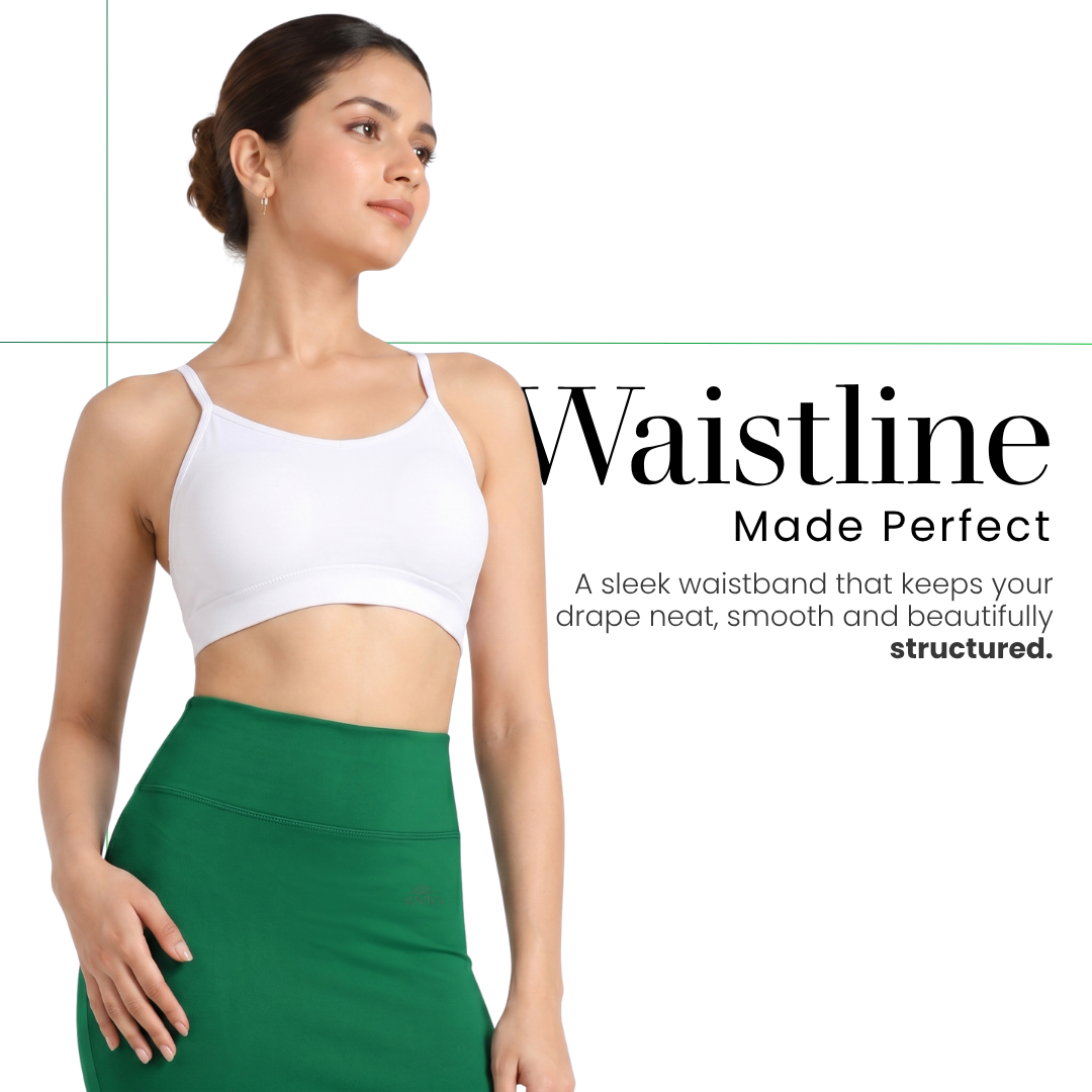 ADVIRA Emerald Green saree shapewear petticoat – view 3