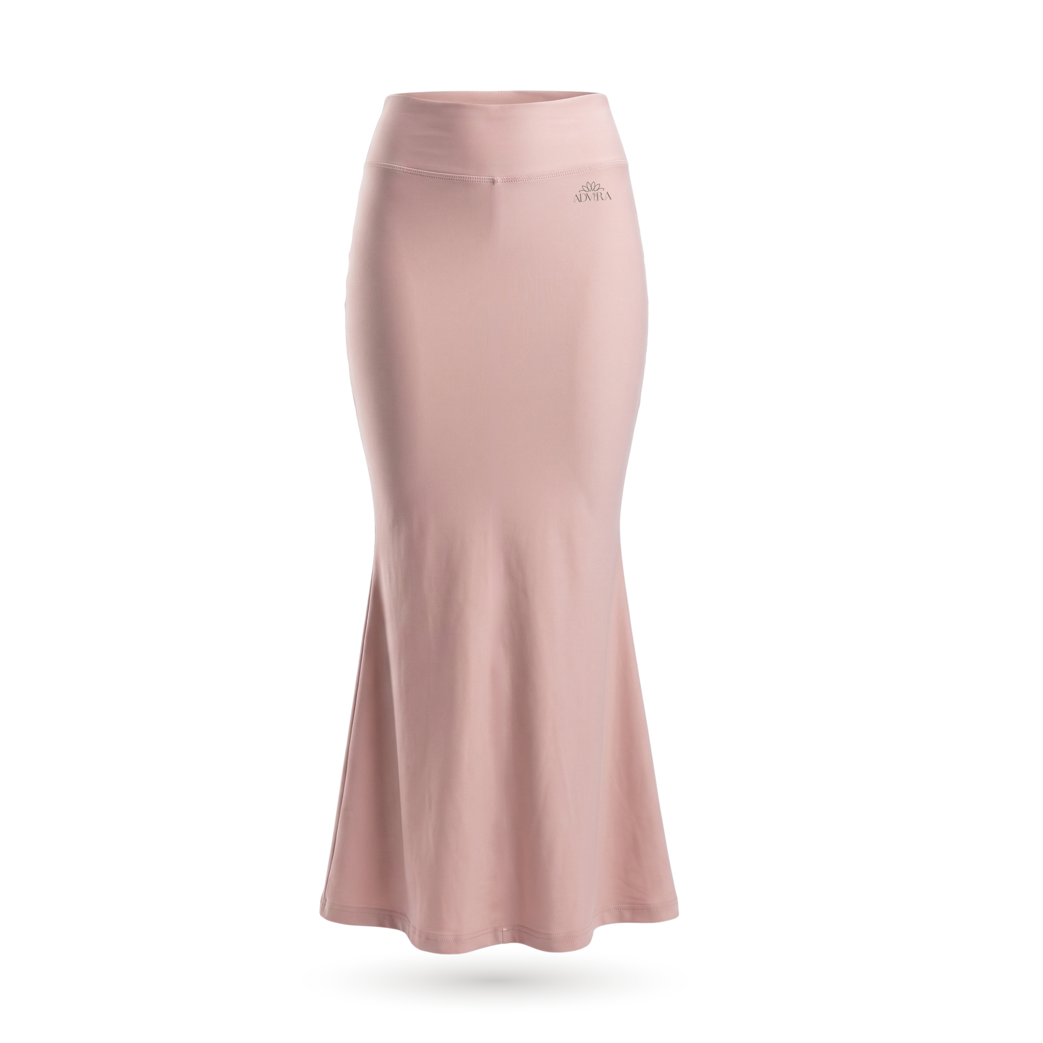ADVIRA Rosette Pink saree shapewear petticoat for women – mermaid fit, high-rise waist